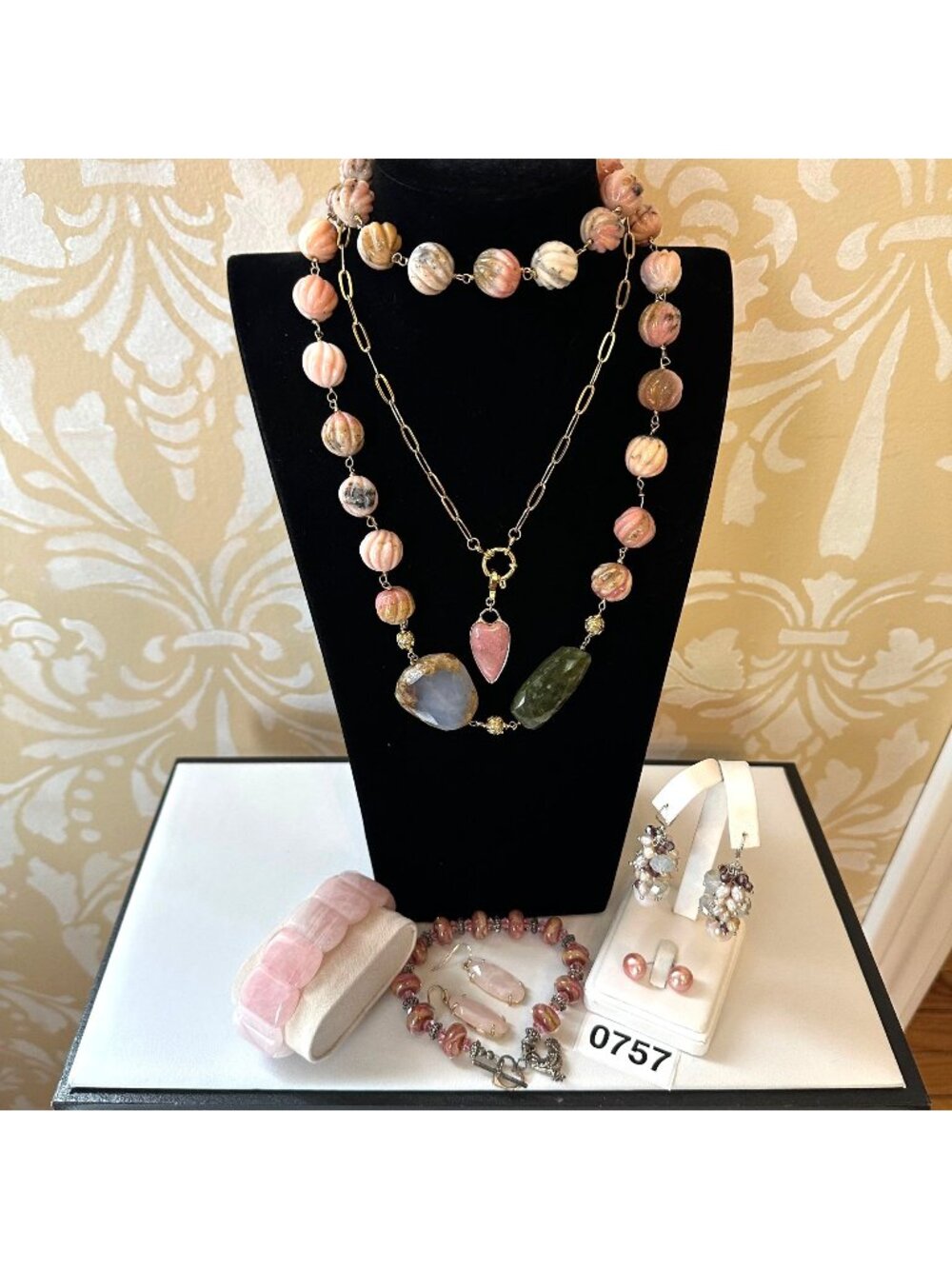 Jewelry Lot Vintage Modern Necklace Bracelets Earring Real Gemstones Mixed Metal